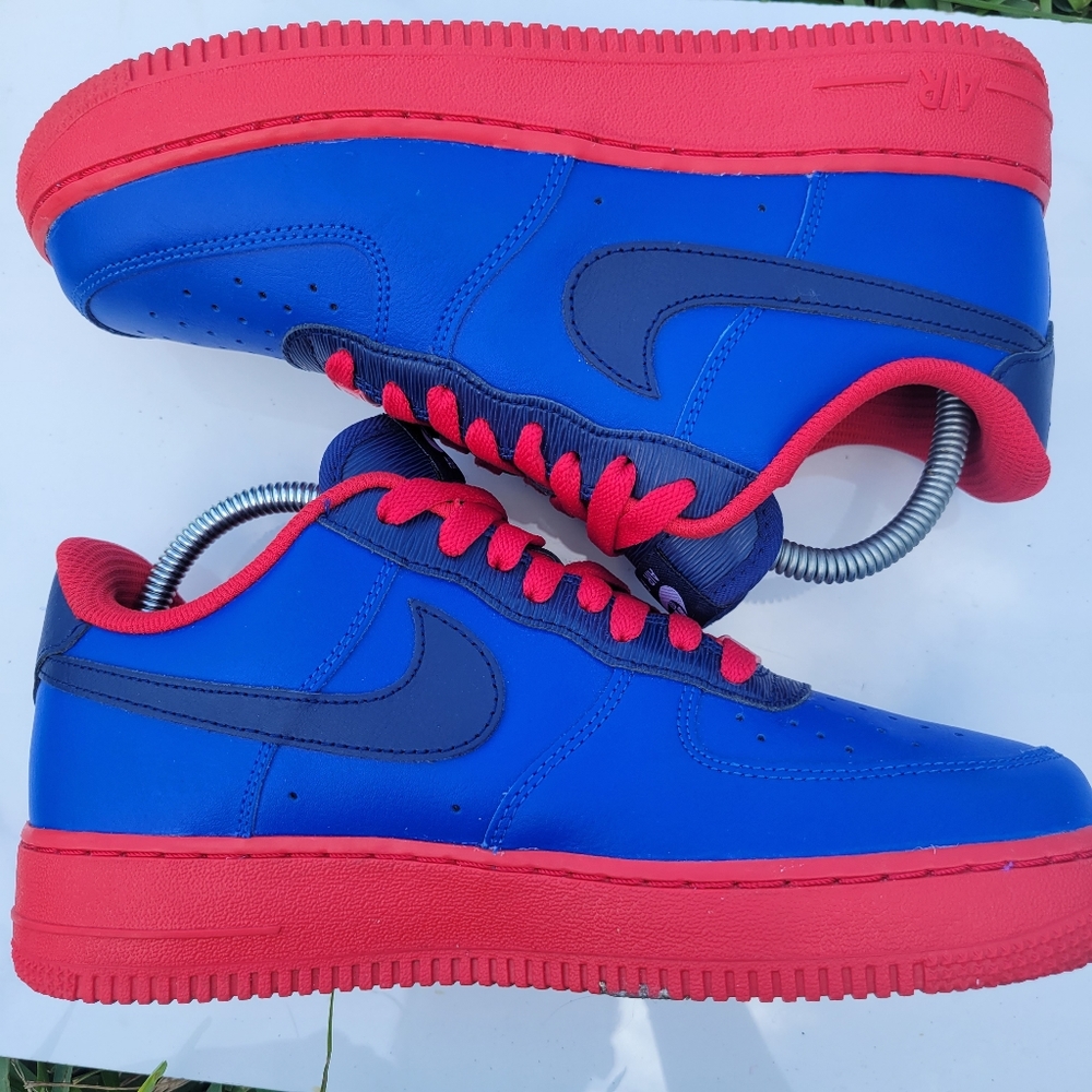 AF1 Red & Blue Custom - Picture 4 of 7